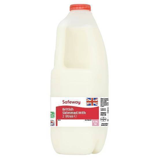 Safeway Skimmed Milk 2ltr