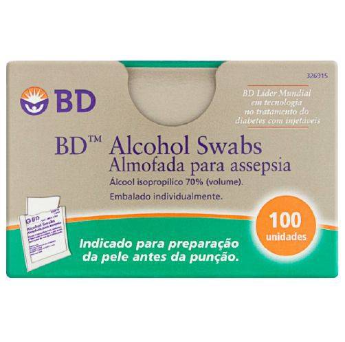 Alcohol swabs almofada para assepsia (100 unidades)
