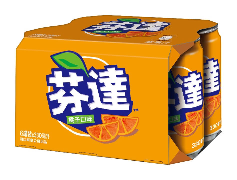 芬達橘子汽水330ml <330ml毫升 x 1 x 6Bottle瓶>