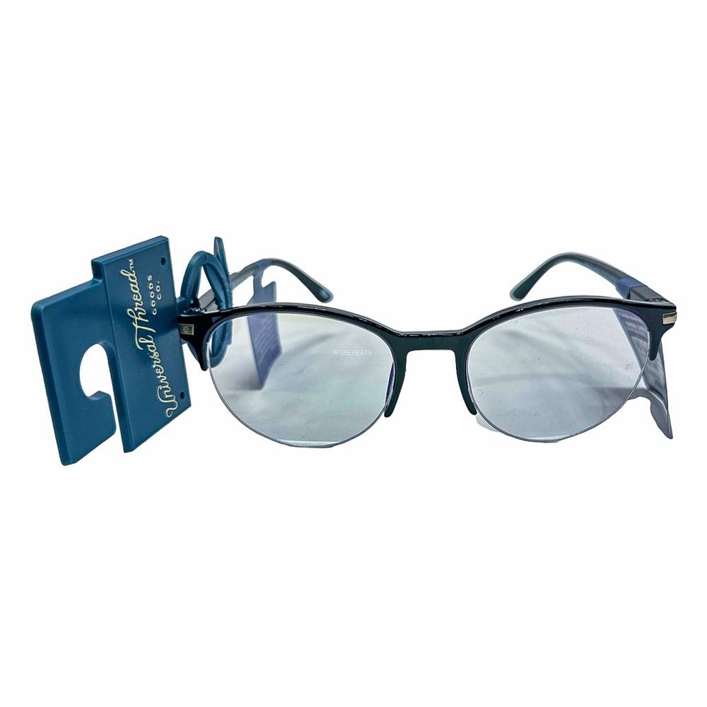 Women's Retro Round Blue Light Filtering Glasses - Universal Thread™ Black