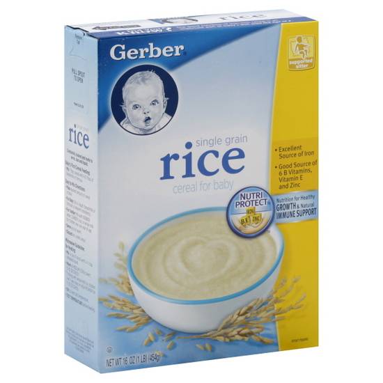 Gerber Single Grain Rice Baby Cereal