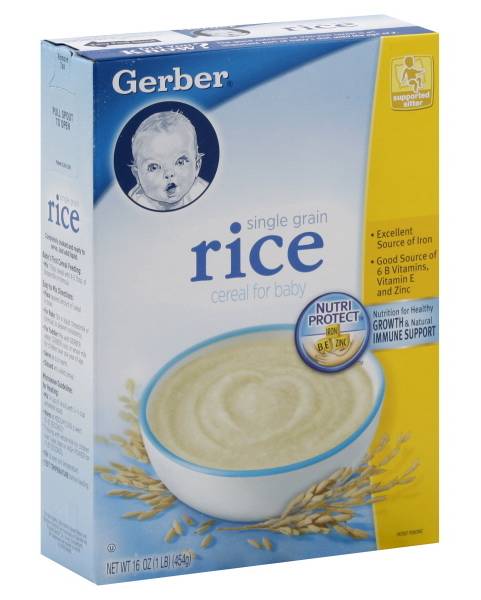 Gerber Single Grain Rice Cereal For Baby (16 oz)