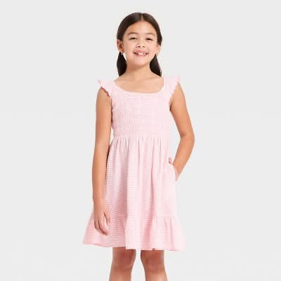 cat and jack pink dress Cat & Jack Pink Sparkle Tutu Dress Girls Size Large 10/12