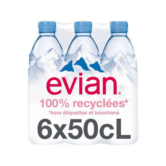 Evian eau minérale naturelle 6x50cl