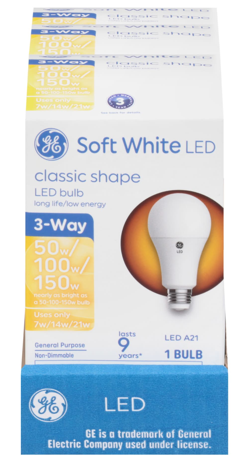 GE Lighting Led Soft White Classic Shape Light Bulb