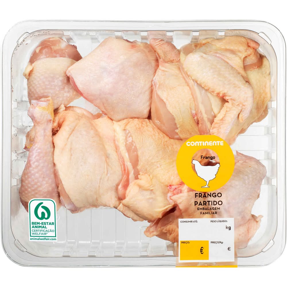 Frango Completo aos Pedaços Continente (emb. 1,3 kg (aprox.))