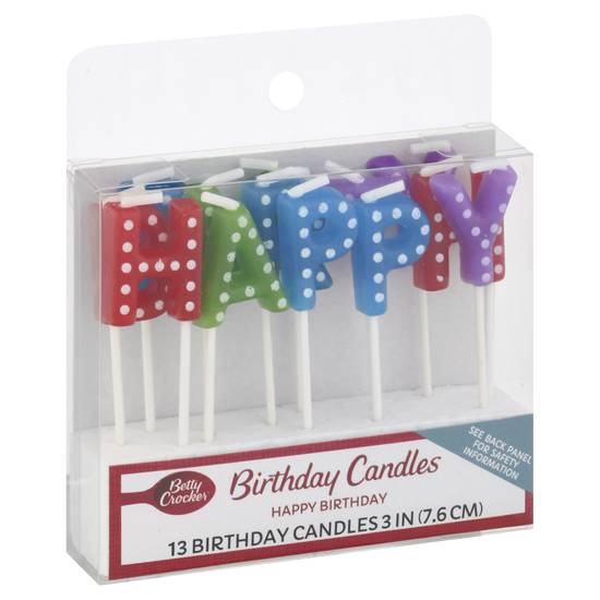 Betty Crocker Happy Birthday Candles