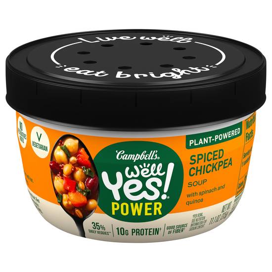 Campbell's Well Yes! Spiced Chickpea With Spinach & Quinoa Power Soup