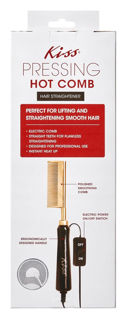 KISS Pressing Hot Comb Hair Straightener