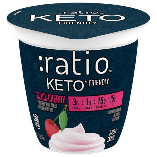 Ratio Keto Black Cherry Dairy Snack (5.3 oz)