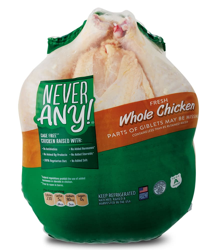 Nerer Any! Fresh Antibiotic Free Whole Chicken