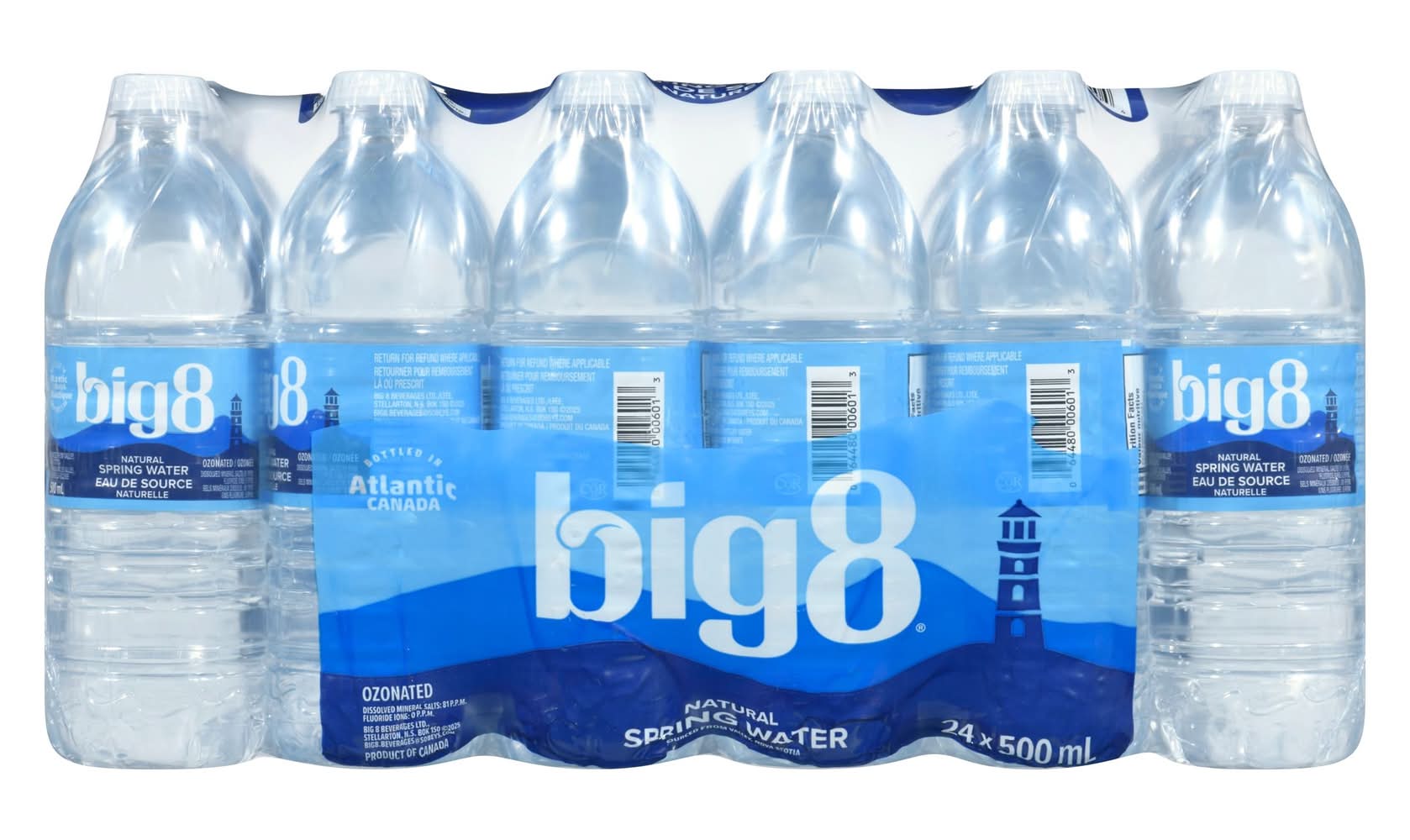 Big 8 eau de source - spring water (24 pièces, 500 ml)