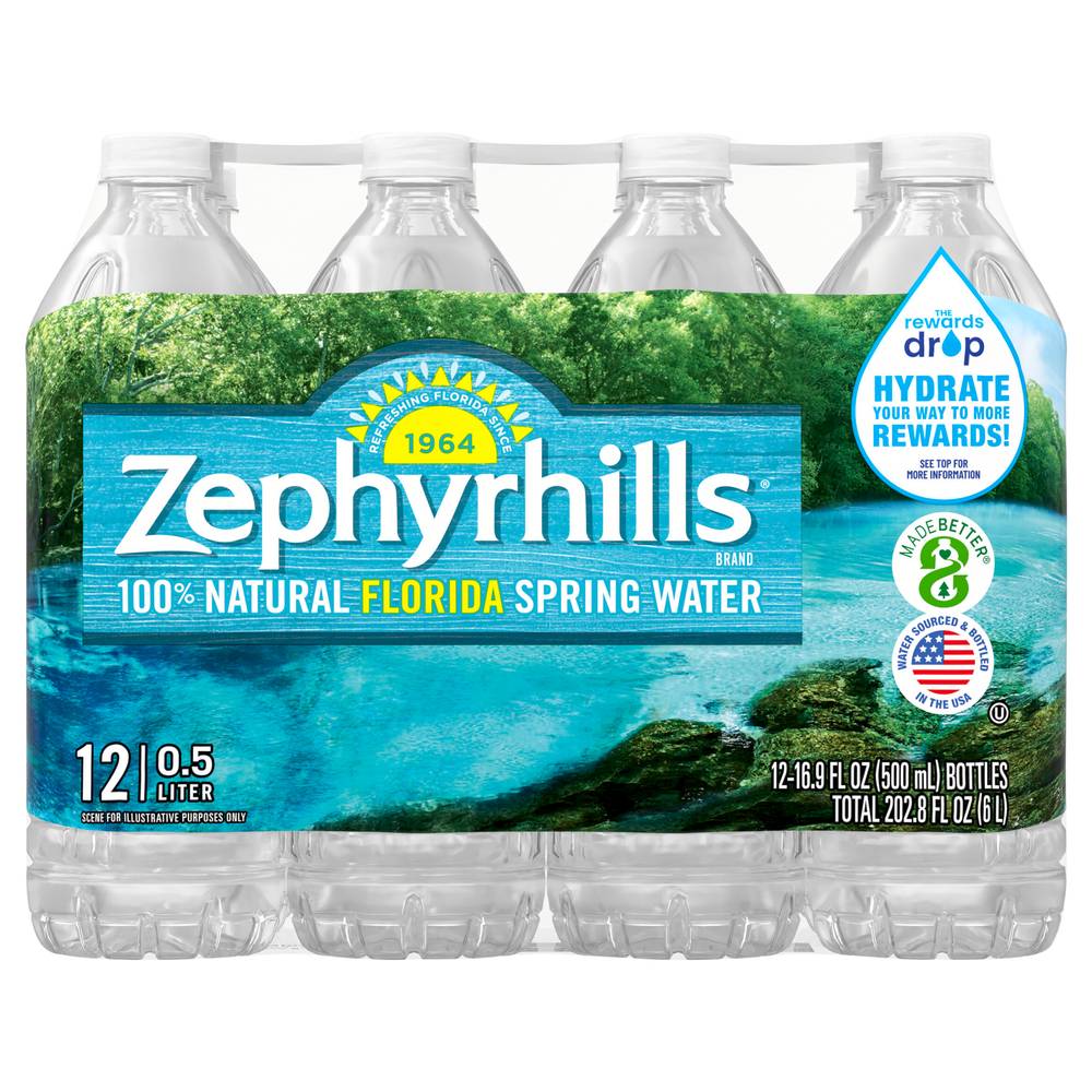 Zephyrhills Spring Water (12 x 16.9 fl oz)