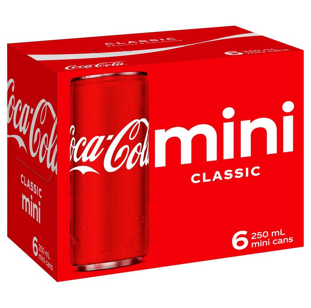 Coca-Cola Cans 6X250Ml