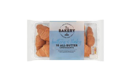 Asda The Bakery 10 All-Butter Croissants