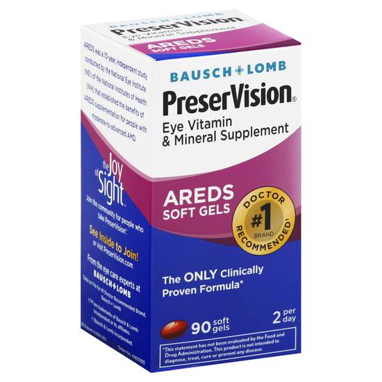 Preservision Bausch + Lomb Areds Soft Gels