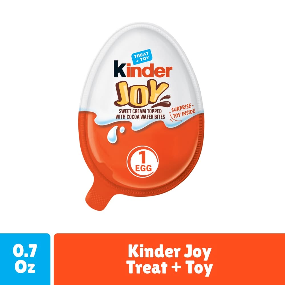 Kinder Joy Egg Treat Plus Toy Sweet Creams and Chocolatey Wafers Individually Wrapped
