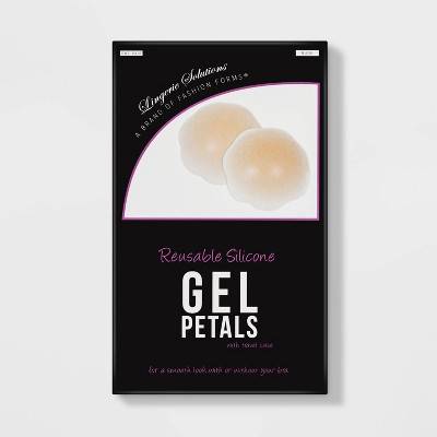 Fashion Forms Silicone Gel Petals Adhesive Nipple Covers, Women, OSFM, Nude