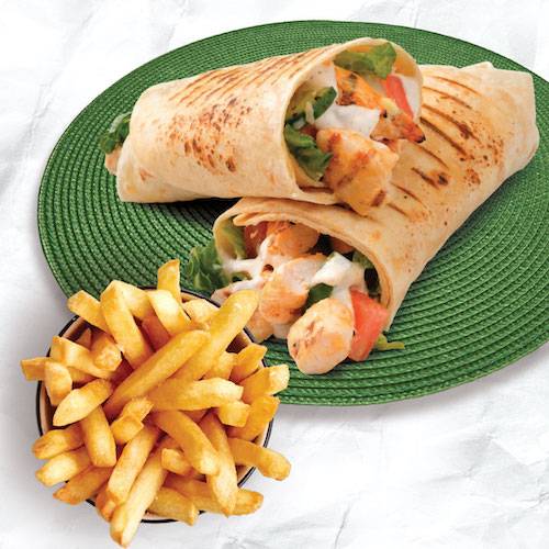 Chicken Wrap + Choice Of Side