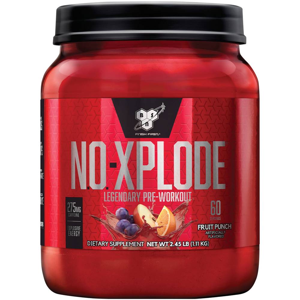 BSN N.o. Xplode Legendary Pre Workout Fruit Punch (2.45 lbs)