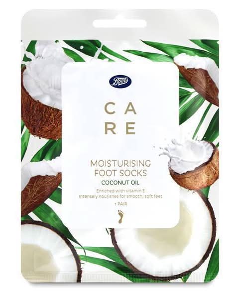 Boots Coconut Oil Moisturising Foot Socks