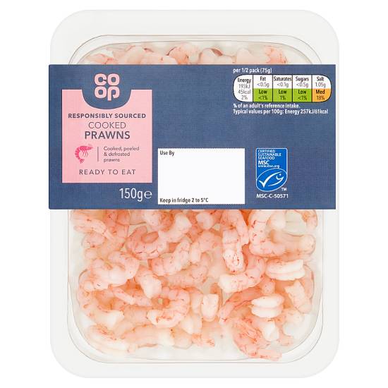 Co-op Cooked Prawns (150g)