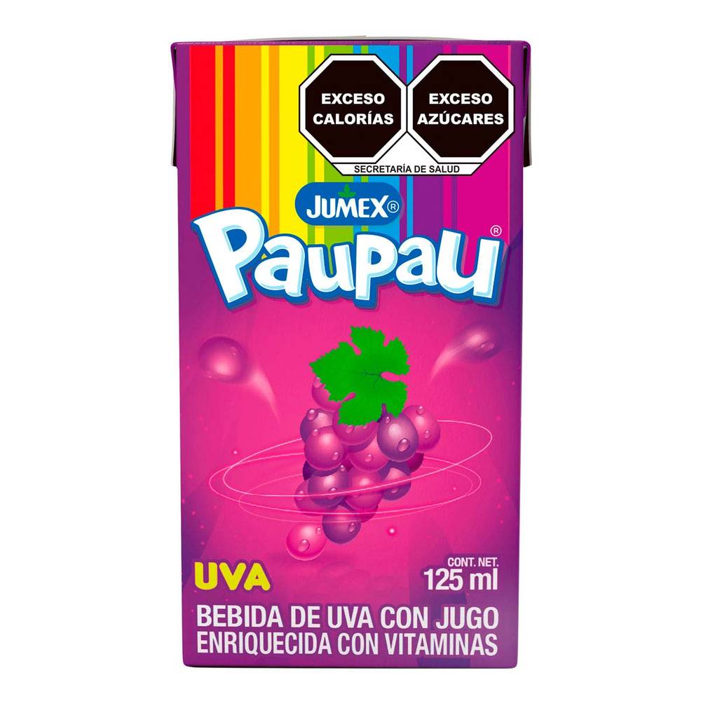 Bebida Pau Pau Uva 125 Ml Nueva Fórmula