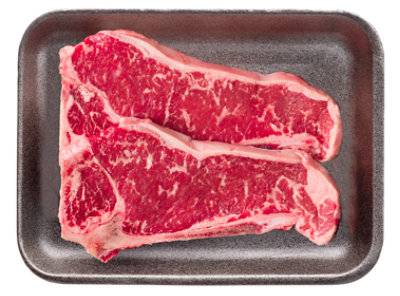 Beef Top Loin New York Strip Steak Thin Bone In - 1.25 Lb
