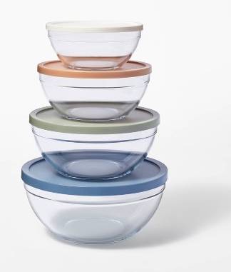Figmint Mixing Bowls With Lids (8 ct)