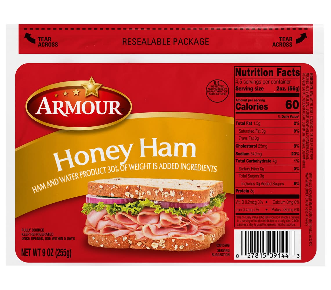 Armour Water Added Honey Ham (9 oz)