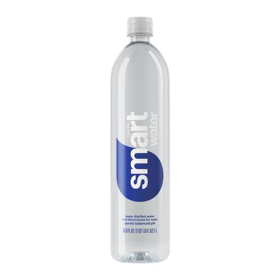 Smartwater Vapor Distilled Premium Water Bottle, 33.8 OZ