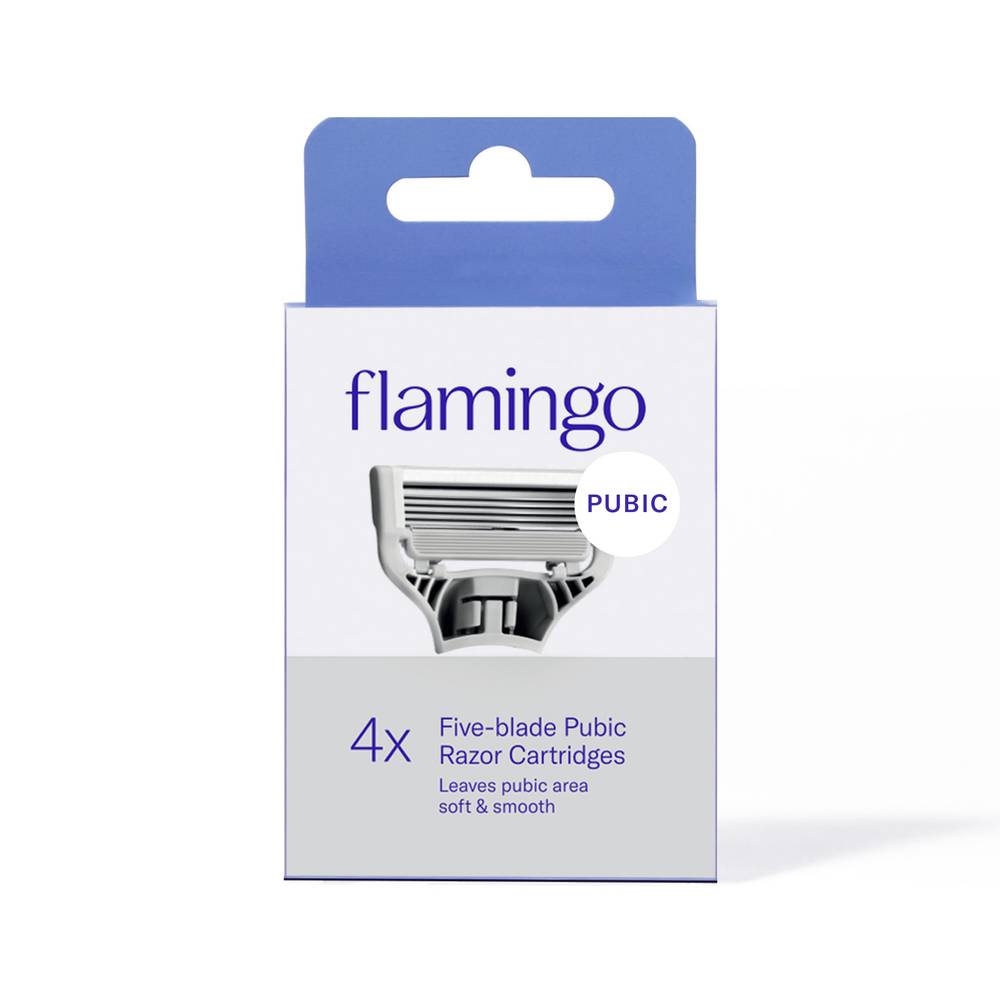 Flamingo 5-Blade Pubic Razor Refills (4 ct)