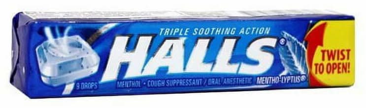 Halls Mint Liputus Cough Drops 9-Drop Stick