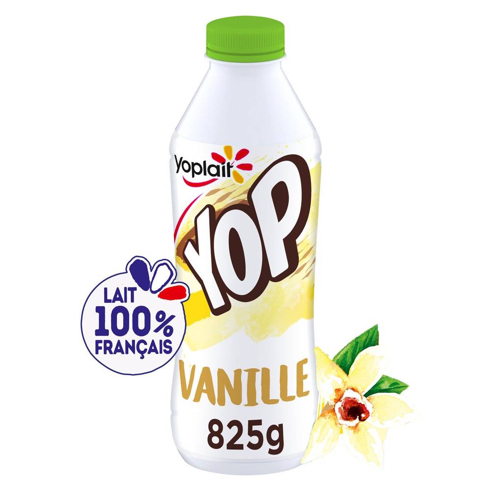 Yaourt à boire aromatisé vanille YOP - la bouteille de 825g