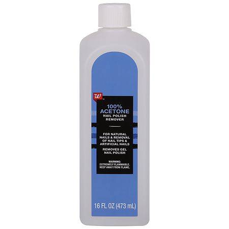 Walgreens 100% Acetone Nail Polish Remover (16 fl oz)