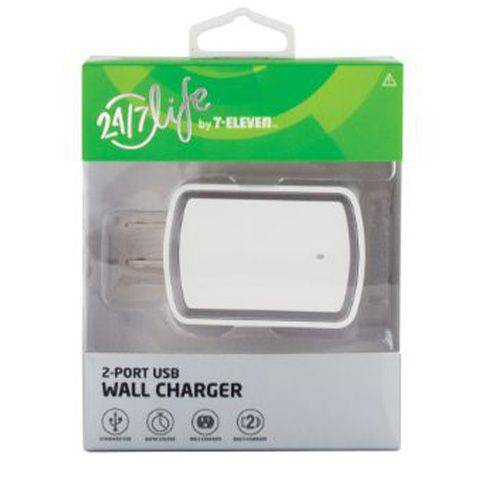 24/7 Life 2-port Usb Wall Charger White