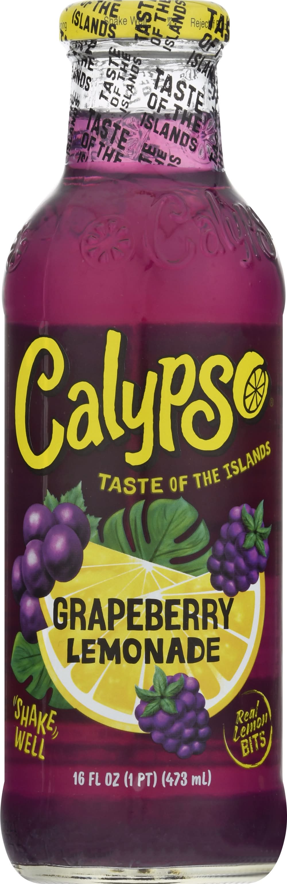 Calypso Lemonade Drink, Grapeberry (12 x 16 fl oz)