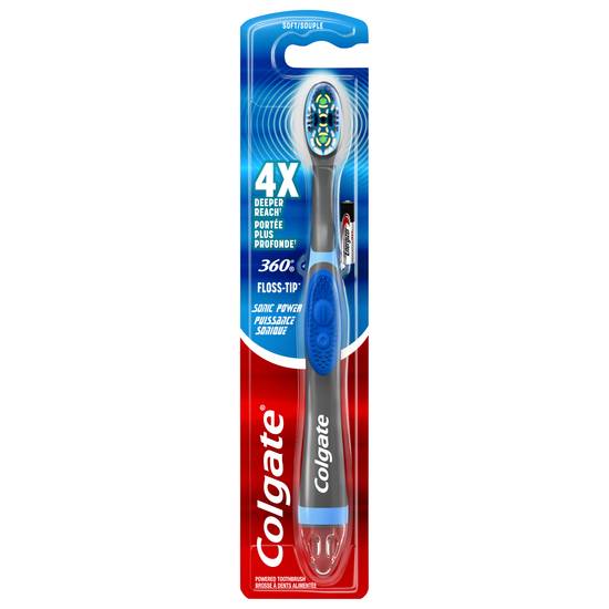 Colgate 360 Floss-Tip Sonic Power Soft Toothbrush (1 toothbrush)