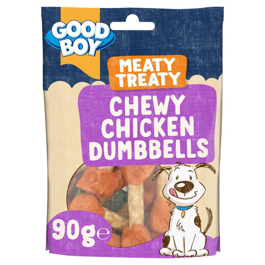 Good Boy Meaty Treaty Chewy Chicken Dumbbells Dog Treats Delivery Near Me Order Online Uber Eats