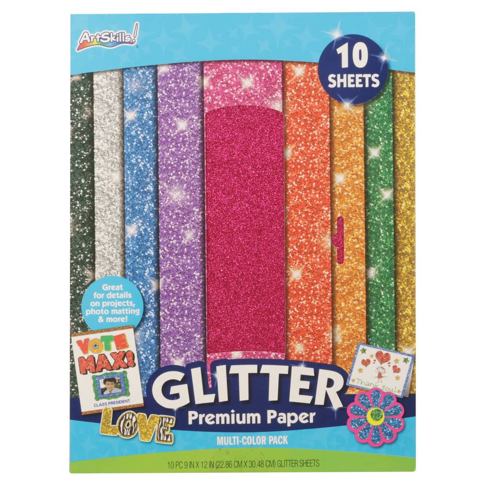 Artskills Glitter Paper Sheets (9inch x 2inch)