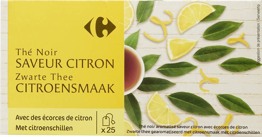 Carrefour - Thé noir (40 g) (citron)