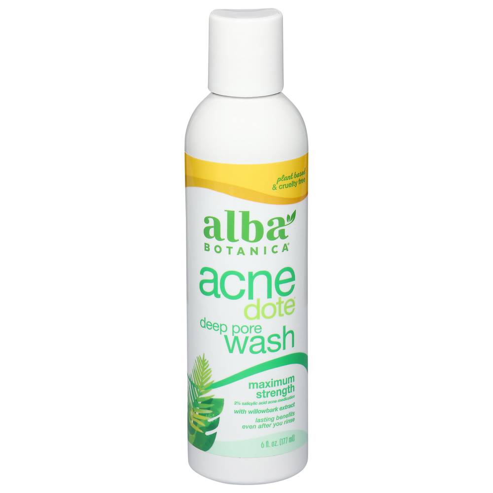 Alba Botanica Acnedote Maximum Strength Deep Pore Wash (6 fl oz)