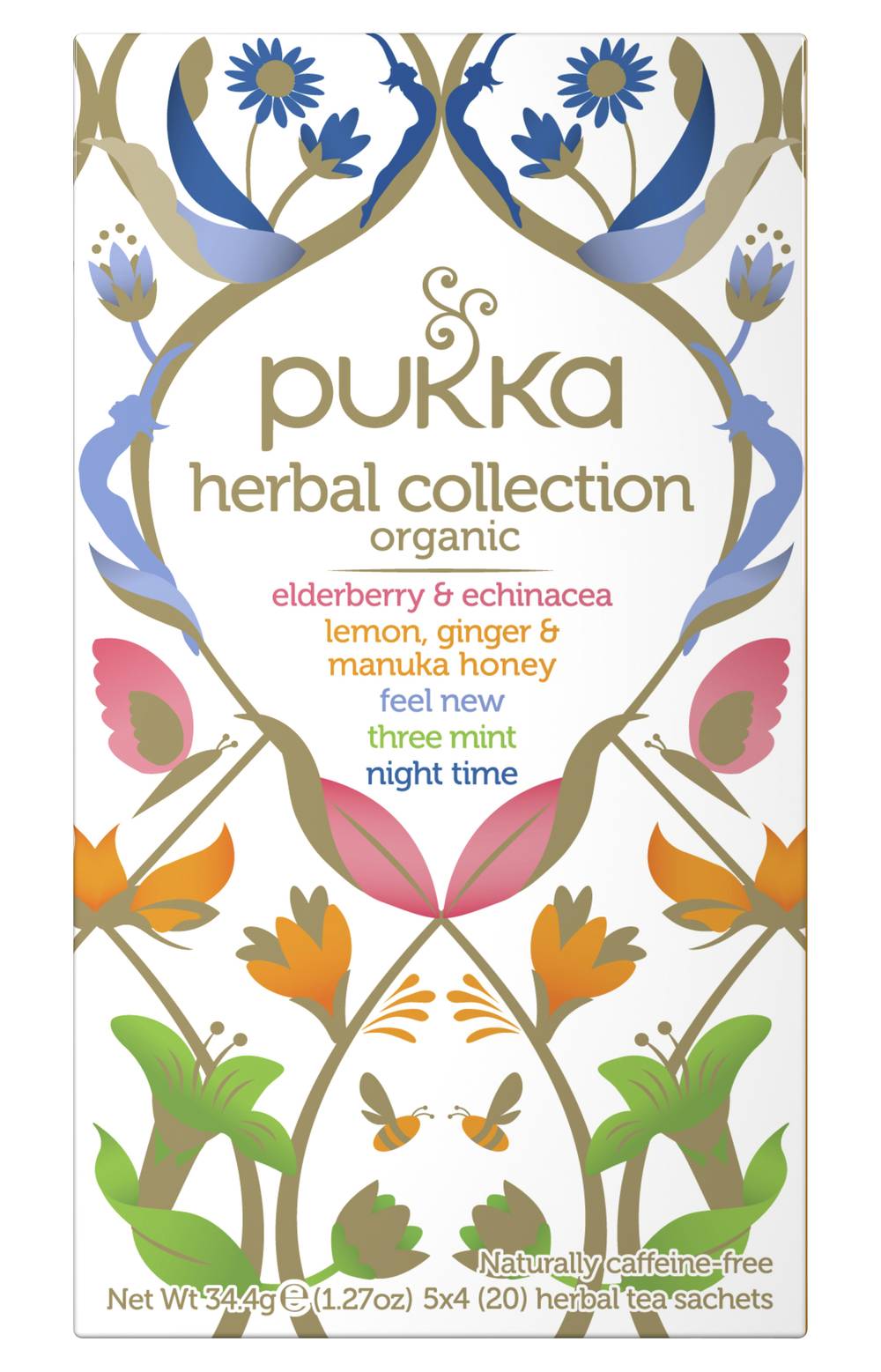 Pukka Organic Herbal Tea Sachets, Lemon-Ginger-Manuka Honey (34.4g, 20 pack)