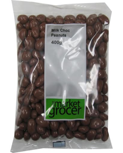 The Market Grocer Milk Chocolate Peanuts 400g