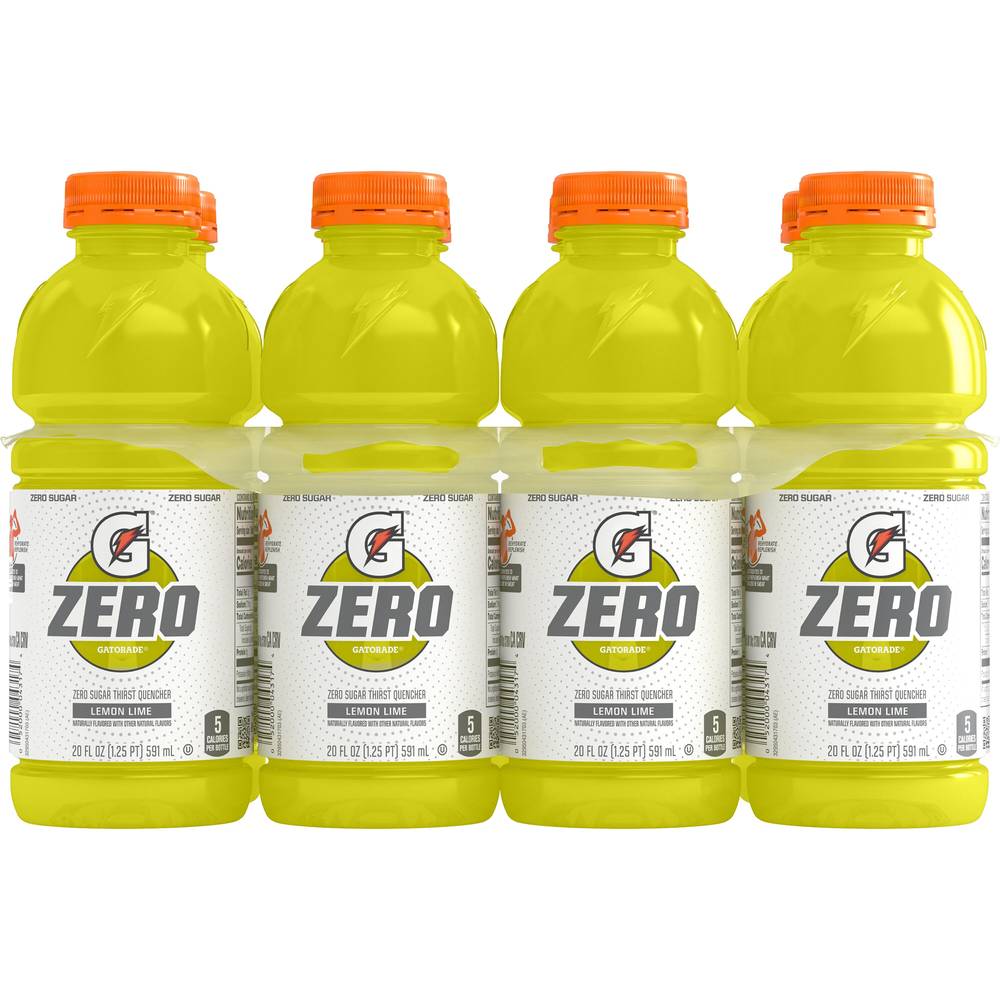 Gatorade Zero Sugar Thirst Quencher Sports Drink (8 ct, 20 fl oz) (lemon-lime )