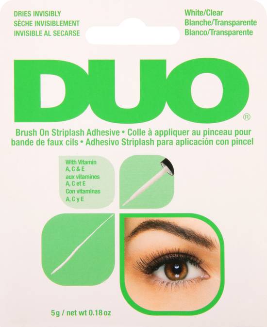 Duo White/Clear Brush-On Eyelash Adhesive