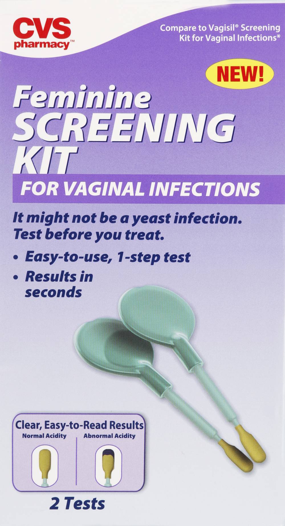 CVS Pharmacy Feminine Screening Kit For Vaginal Infections (2 ct)