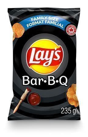 Lay's Family Size Potato Chips, Bar.b.q (235 g)
