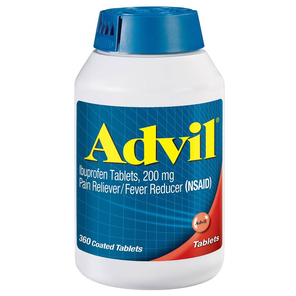 Advil Ibuprofen Pain Reliever & Fever Reducer 200 mg Tablets (7.05 oz, 360 ct)