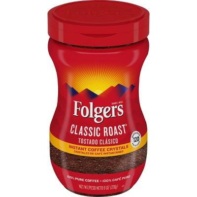 Folgers Classic Roast Instant Coffee (8 oz)